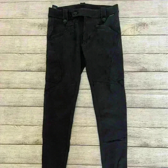 Polo Ralph Lauren Equestrian Breeches Womens 2 Riding Pants Button Front Black - Picture 1 of 8